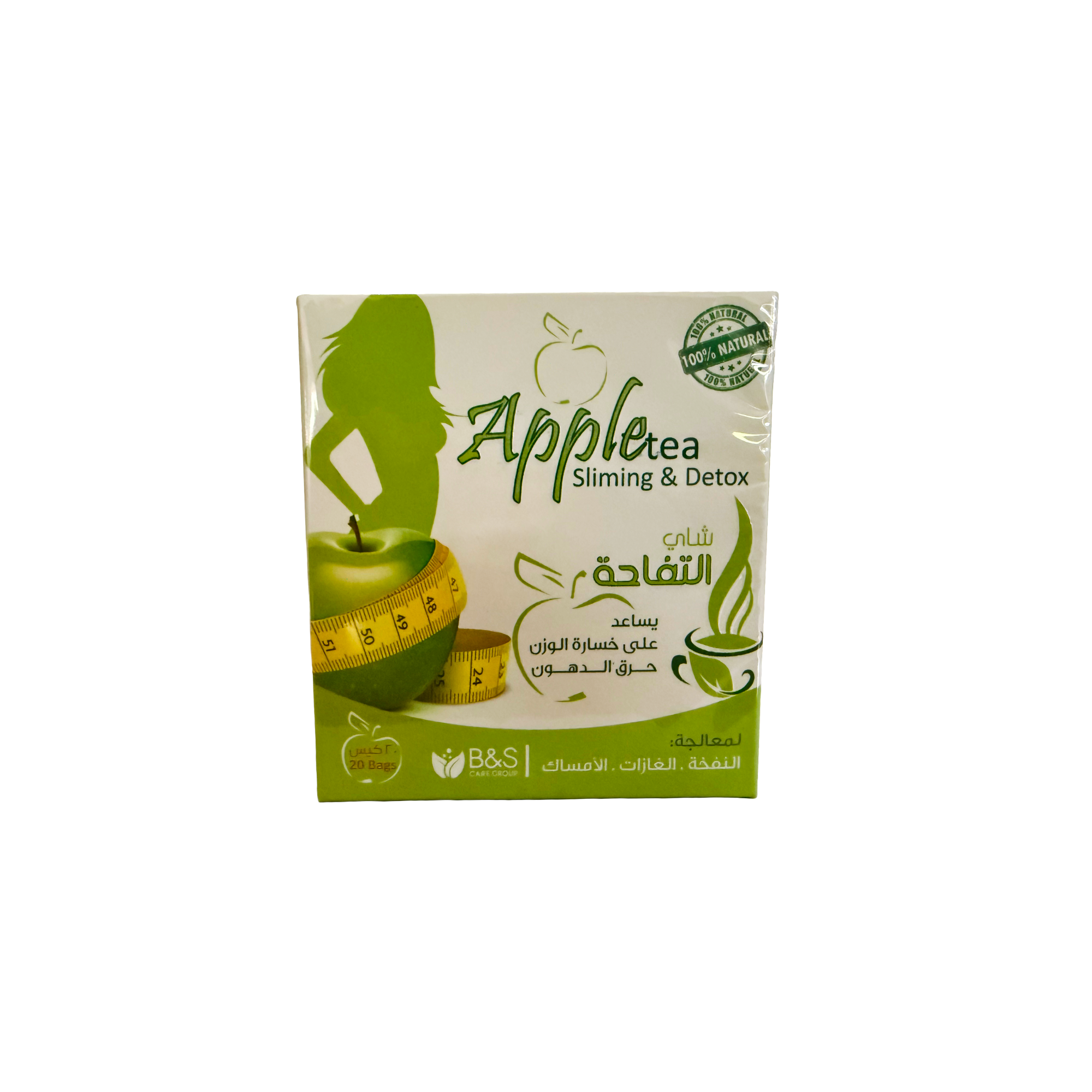 B&S Apple Slimming & Detox Tea 20 Sachets
