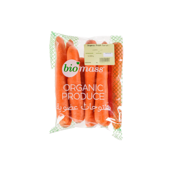 Biomass Organic Carrots 500g