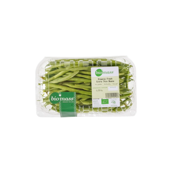 Biomass Organic Extra Thin Beans 250g