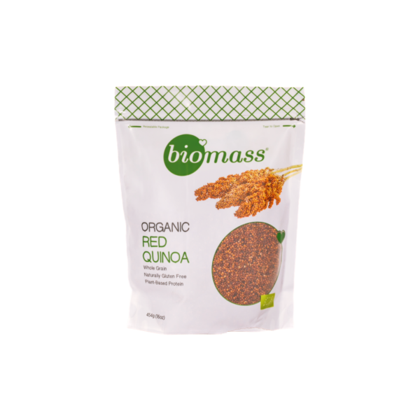 Biomass Organic Red Quinoa 454g