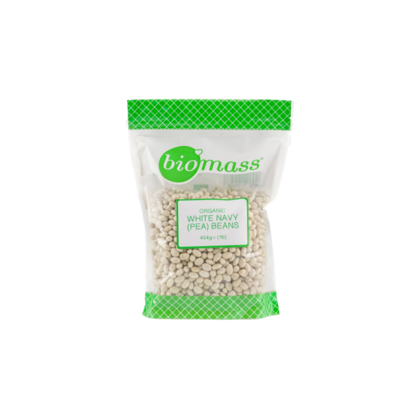 Biomass Organic Small White Navy Pinto Beans 454g