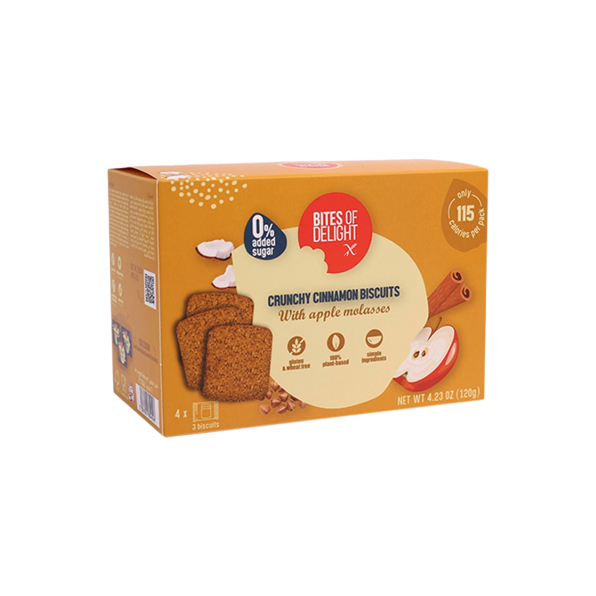 Bites of Delight Gluten Free Crunchy Cinnamon Biscuits 150g
