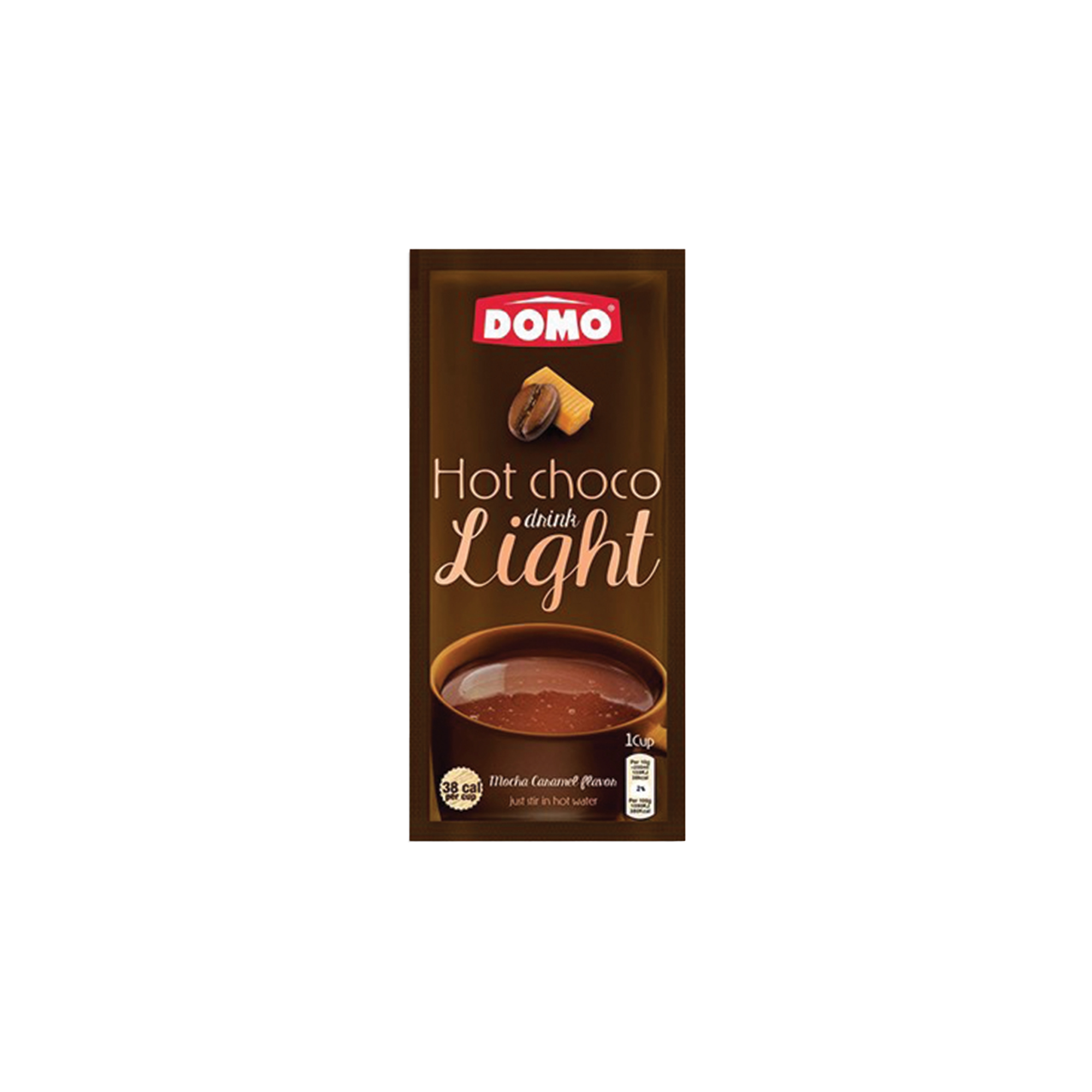 Domo 0% Added Sugar Mocha Caramel Hot Chocolate 10g