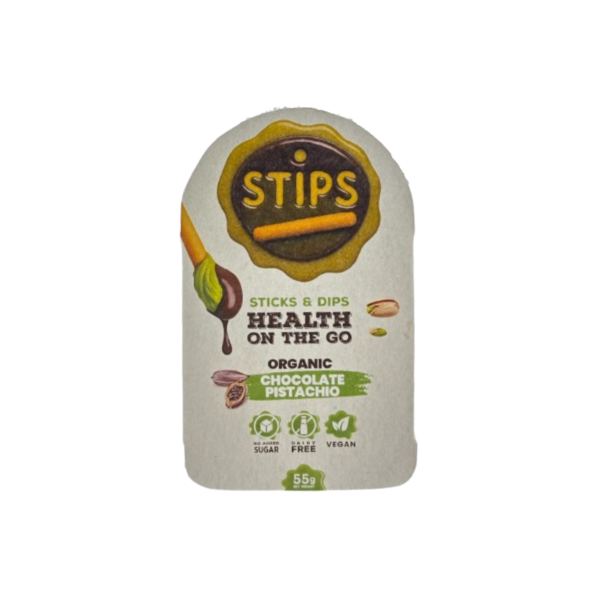 Eshmoon Organic Chocolate Pistachio Stips 55g
