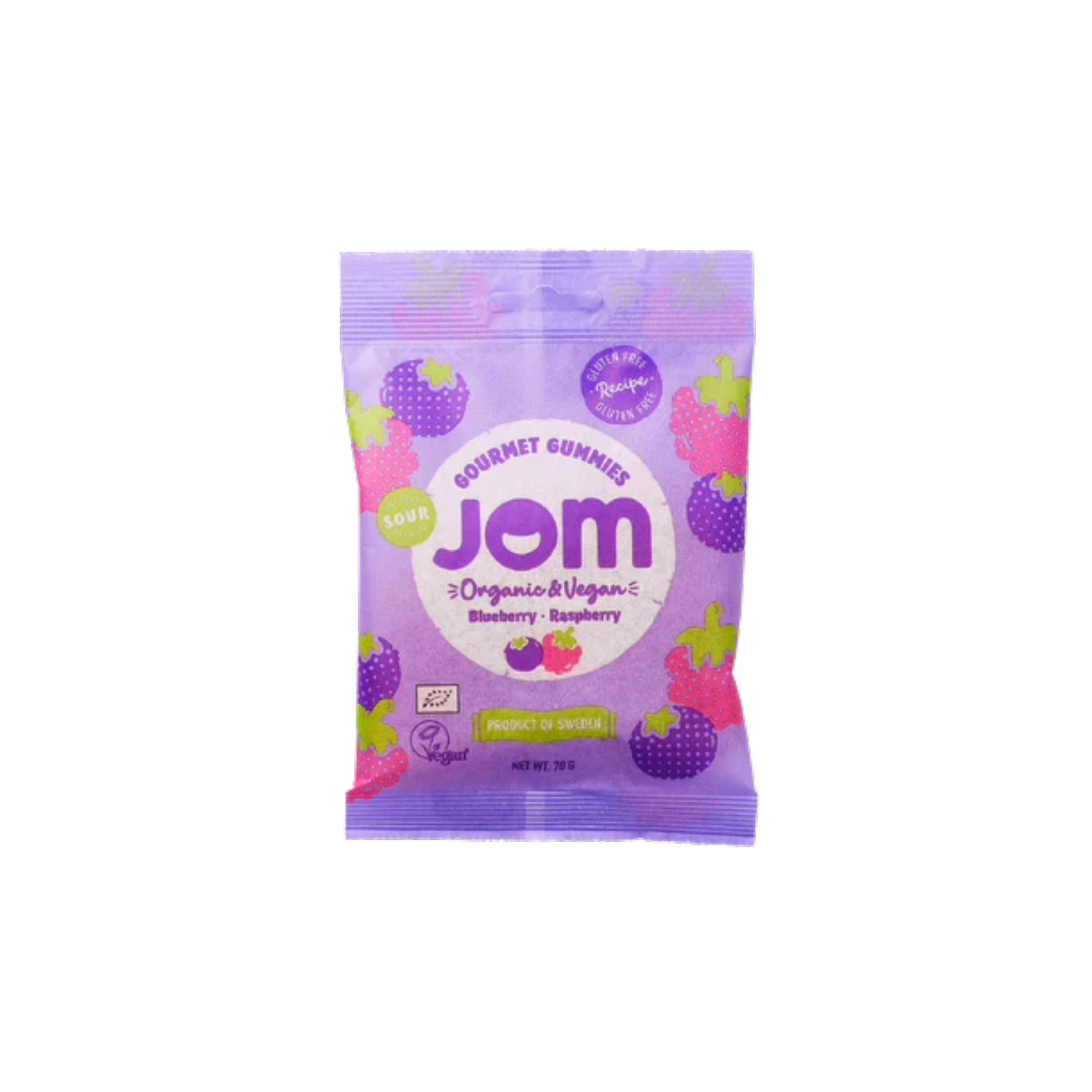 Jom Organic Blueberry Raspberry Gummies 70g