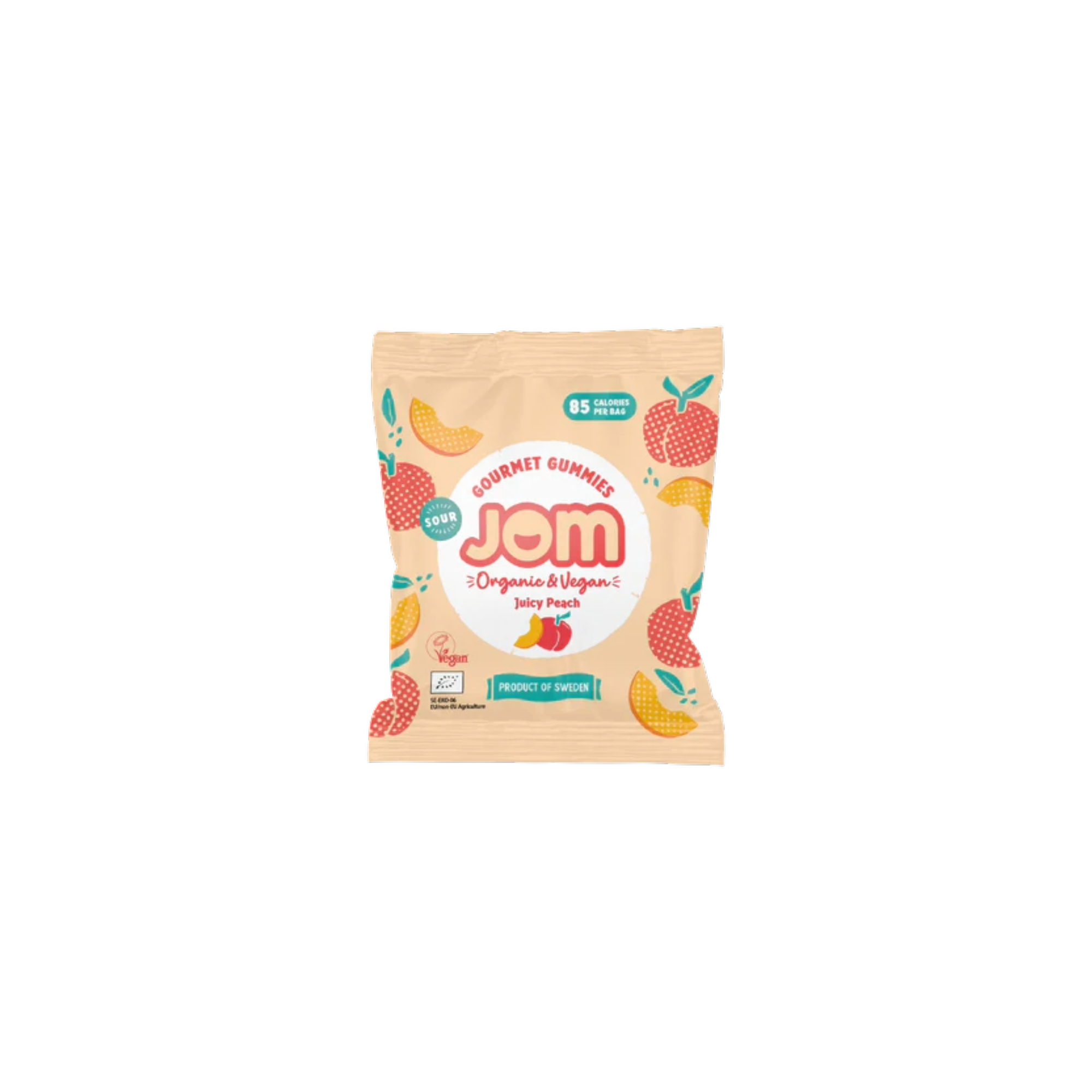 Jom Organic Juicy Peach Gummies 25g