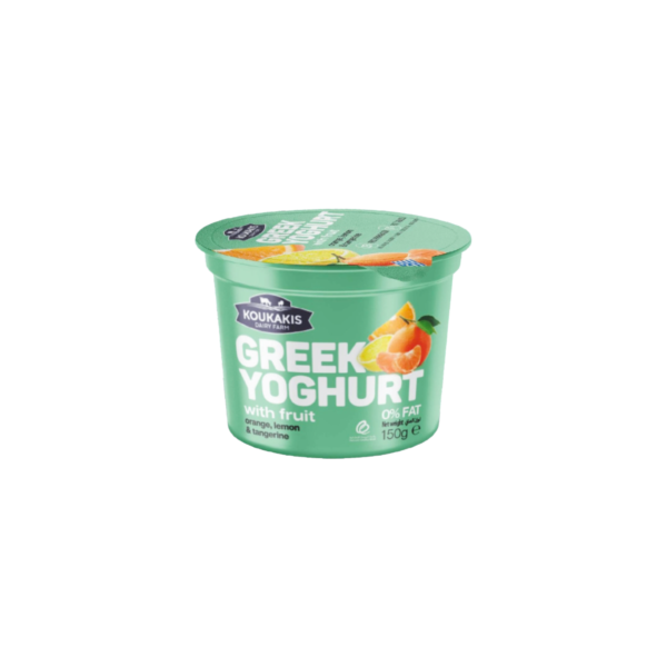 Koukakis Orange, Lemon, Tangarine Greek Yogurt 150g
