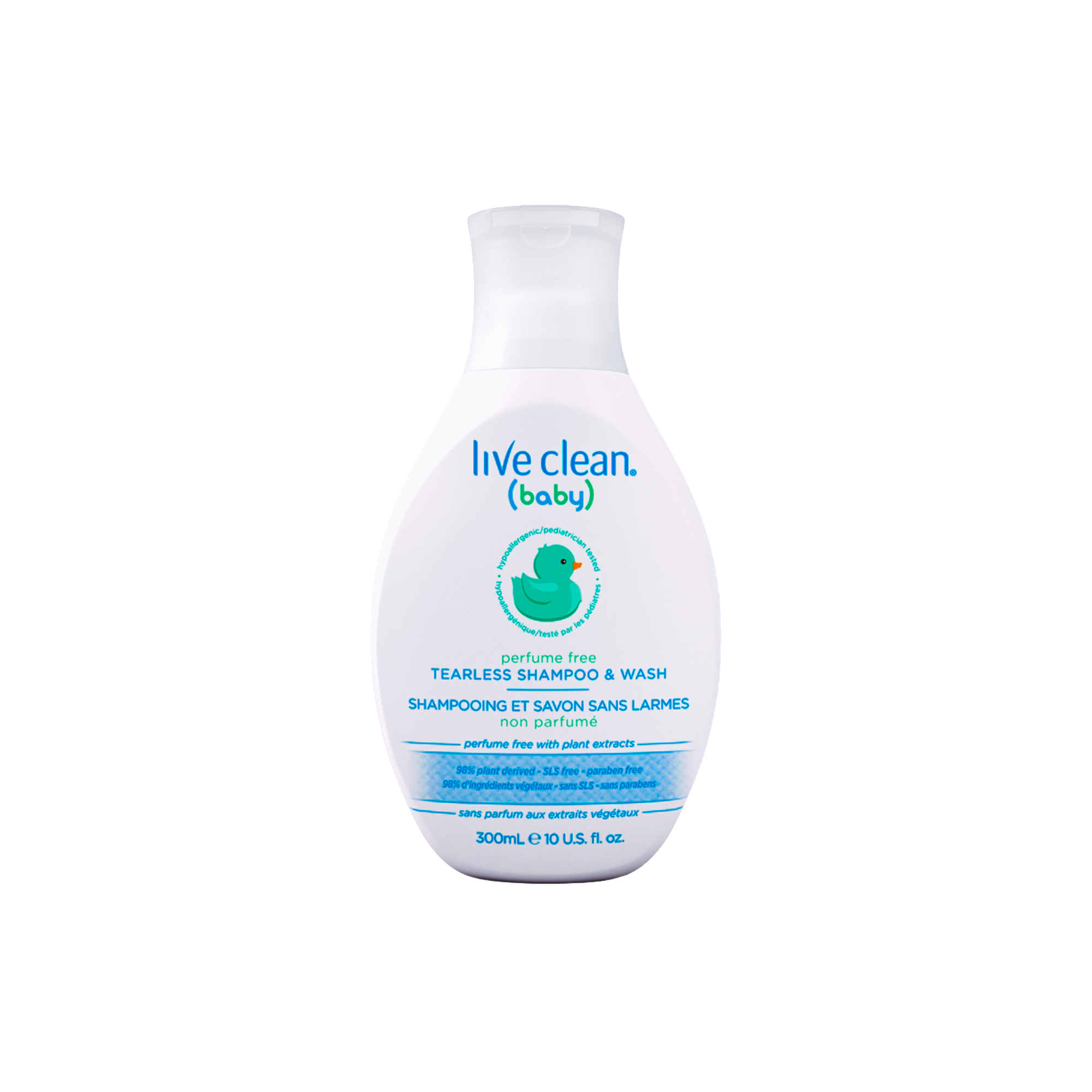 Live Clean Organic Perfume Free Tearless Baby Wash 300ml