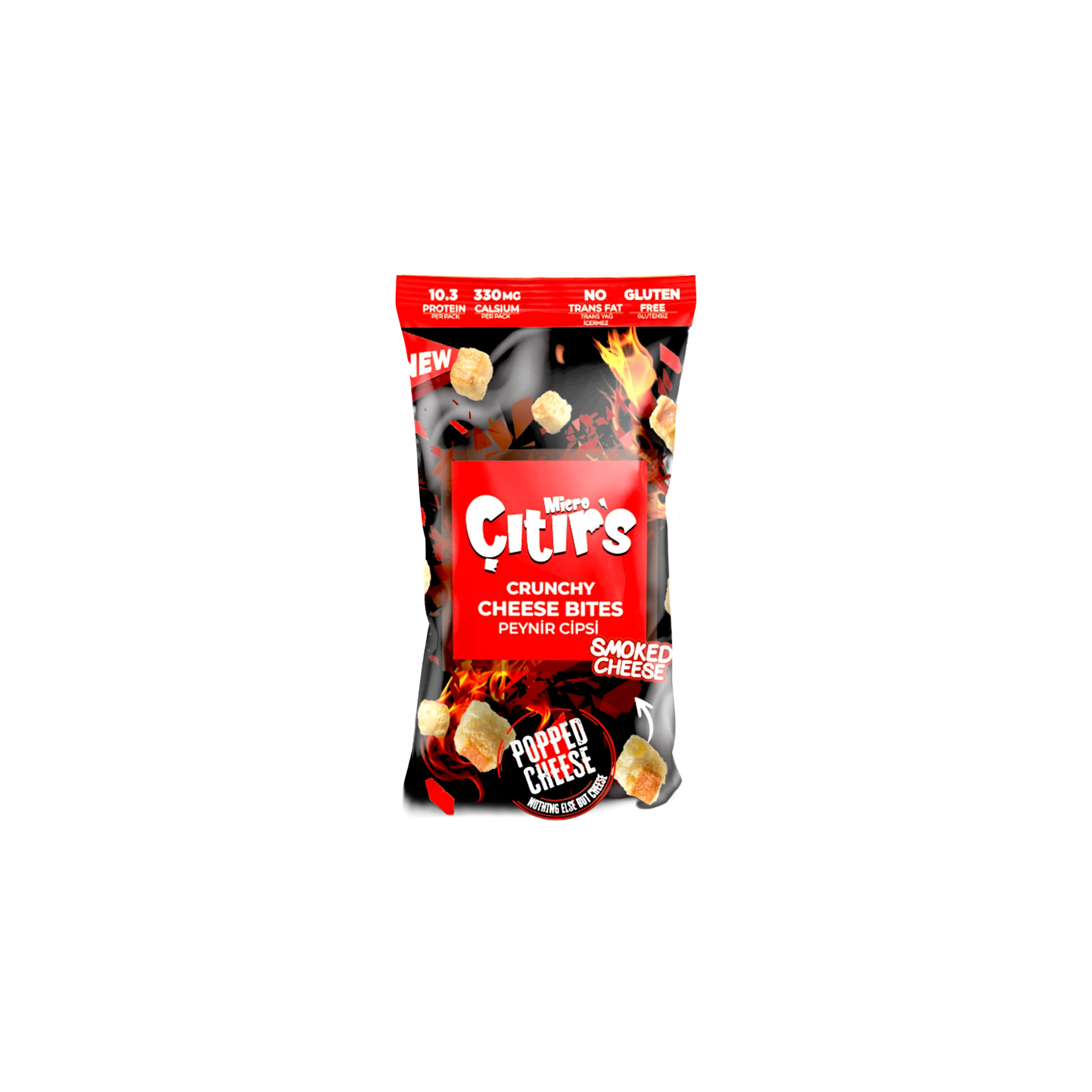 Micro Citirs Keto Crunchy Smoked Cheese Bites 20g