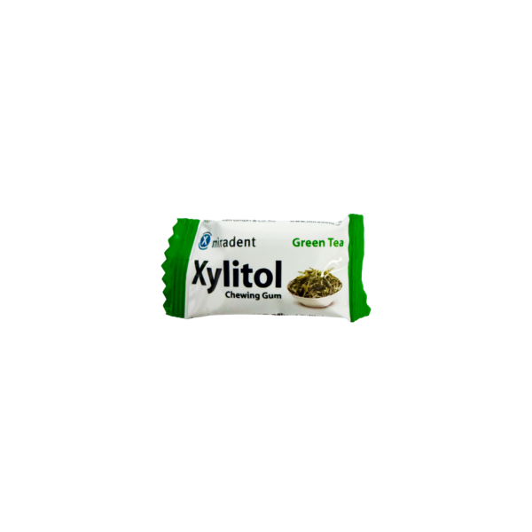 Miradent Green Tea Xylitol Chewing Gum 2pcs