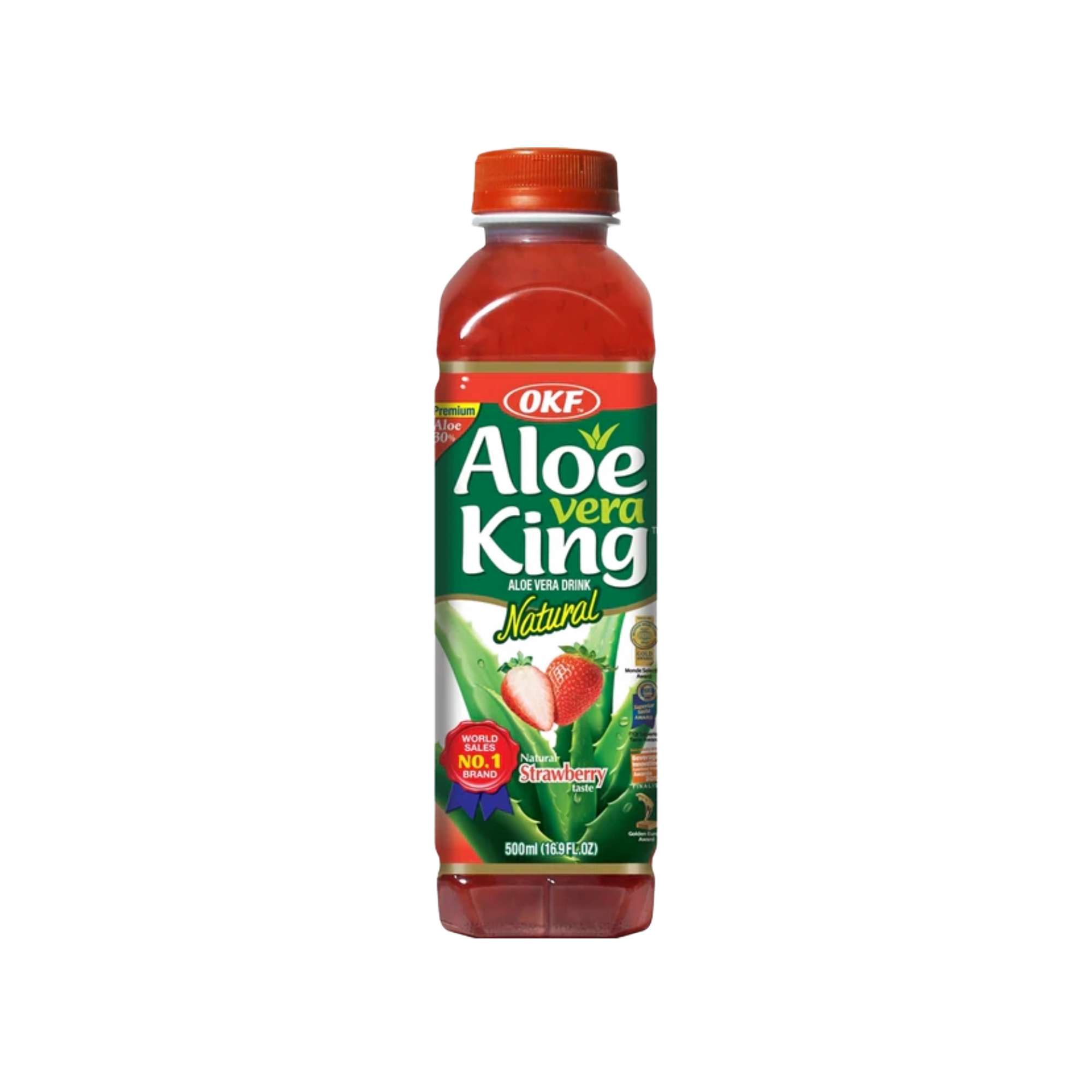 OKF 0% Added Sugar Strawberry Aloe Vera Drink 500ml