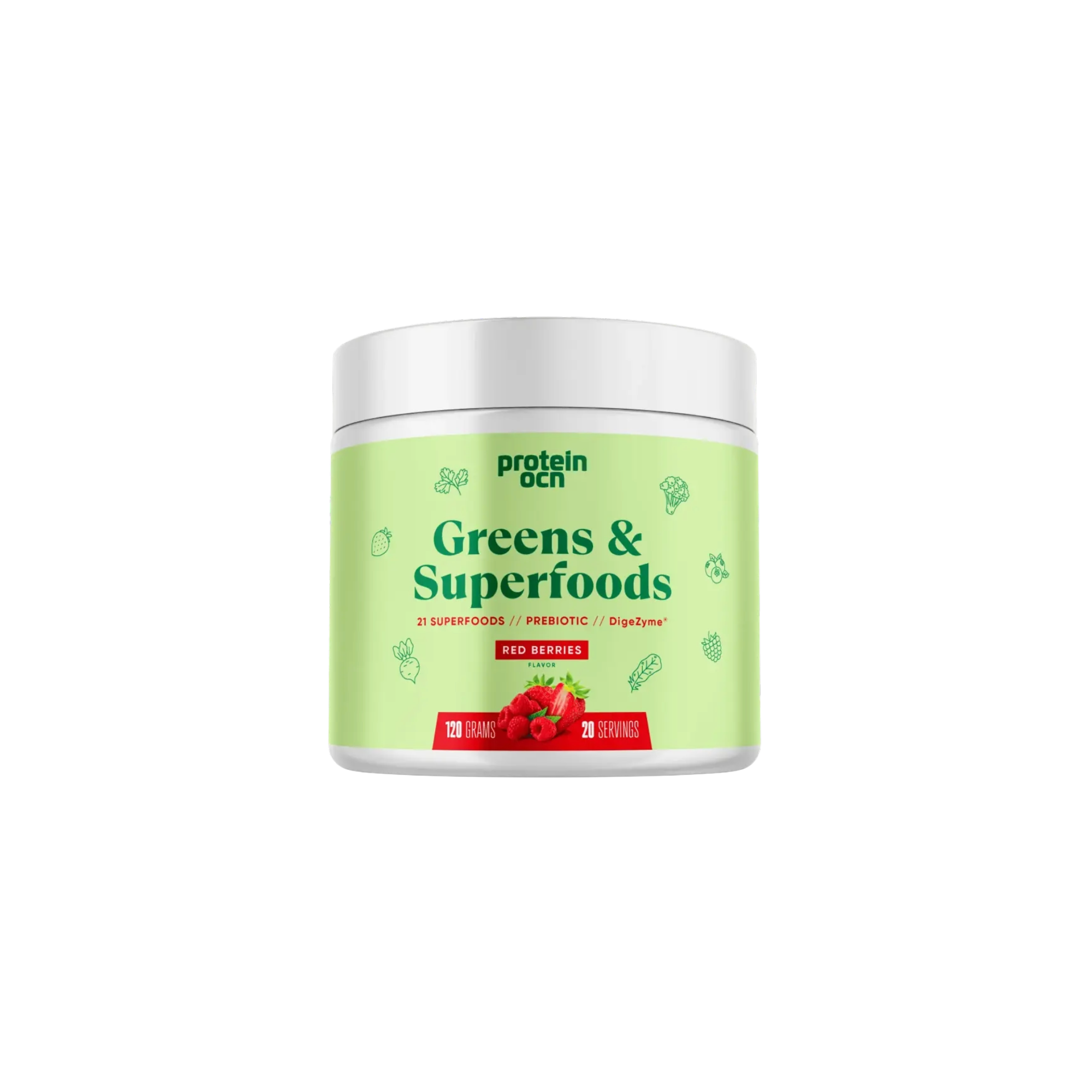 Protein OCN Red Berries Greens & Superfoods 120g