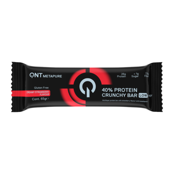 Qnt Creamy Strawberry Protein Bar 65g