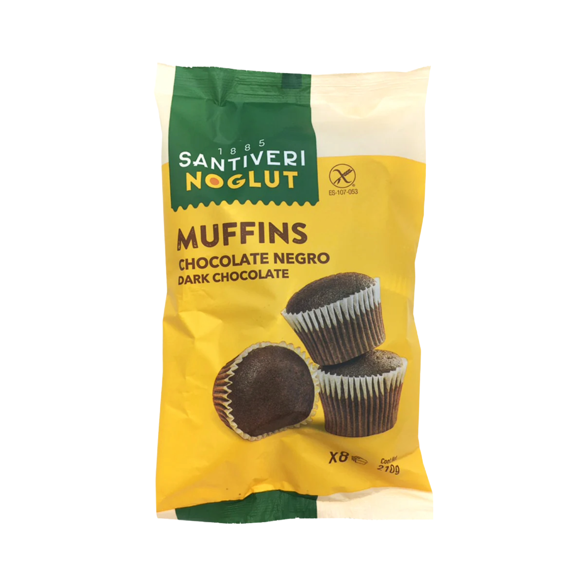 Santiveri, Noglut, Gluten Free Chocolate Cupcake 8pcs