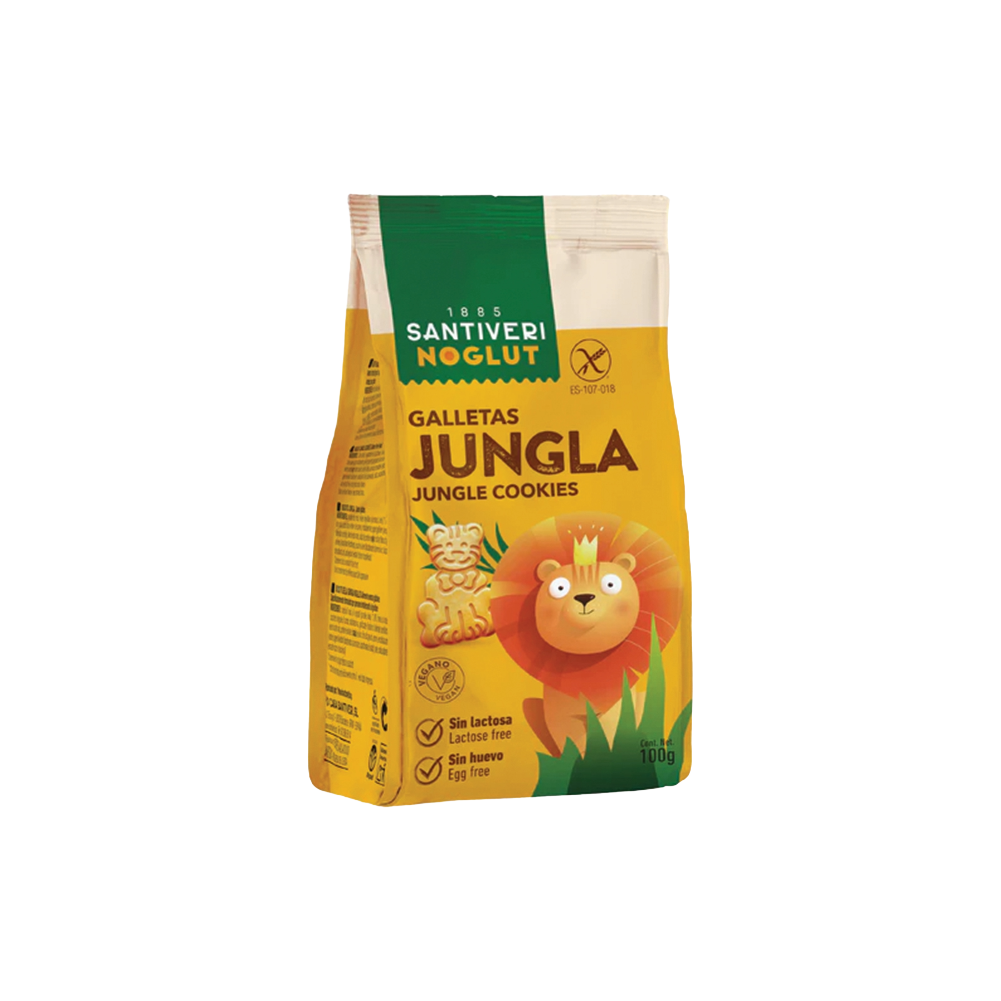 Santiveri, Noglut, Gluten Free Jungle Cookies 100g