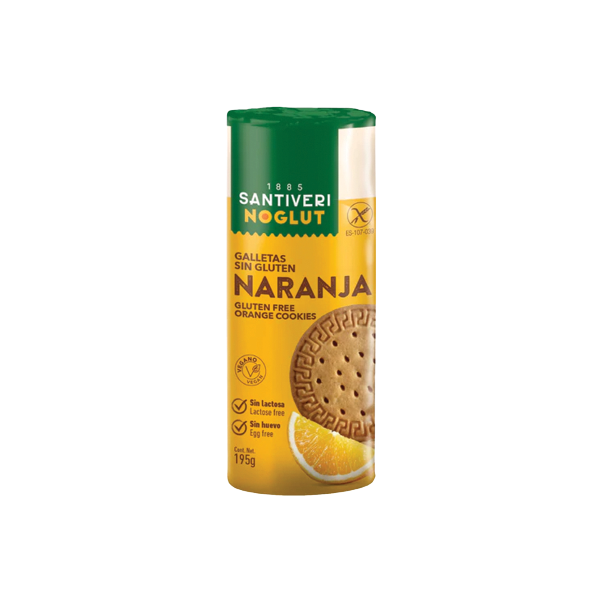 Santiveri, Noglut, Gluten Free Orange Biscuits 200g