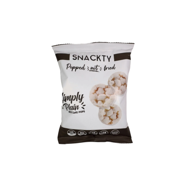 Snackty Plain Rice Cake Pops 30g