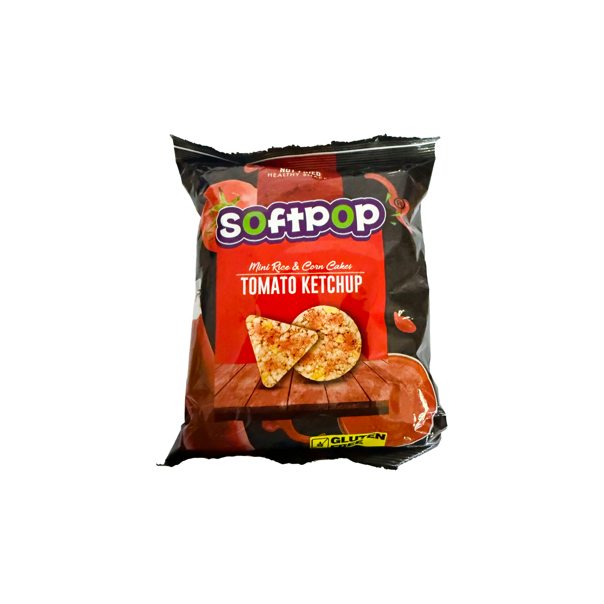 Soft Pop Gluten Free Ketchup Mini Rice & Corn Cakes 45g