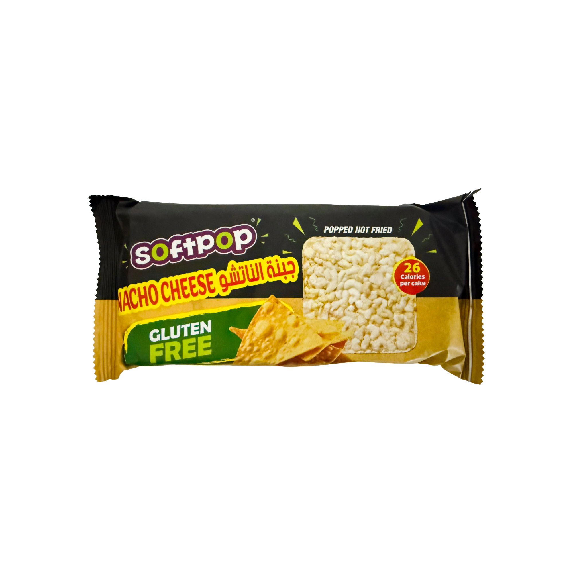 Soft Pop Gluten Free Nacho Cheese Rice Cake 4pcs