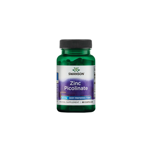Swanson Zinc Picolinate 22mg 60 Capsules