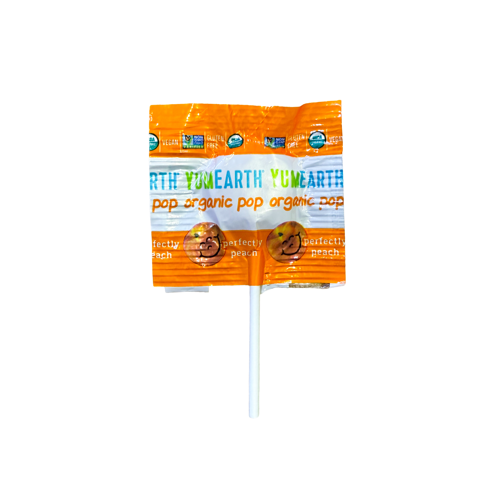 Yumearth Organic Lollipop 1pc - Peach