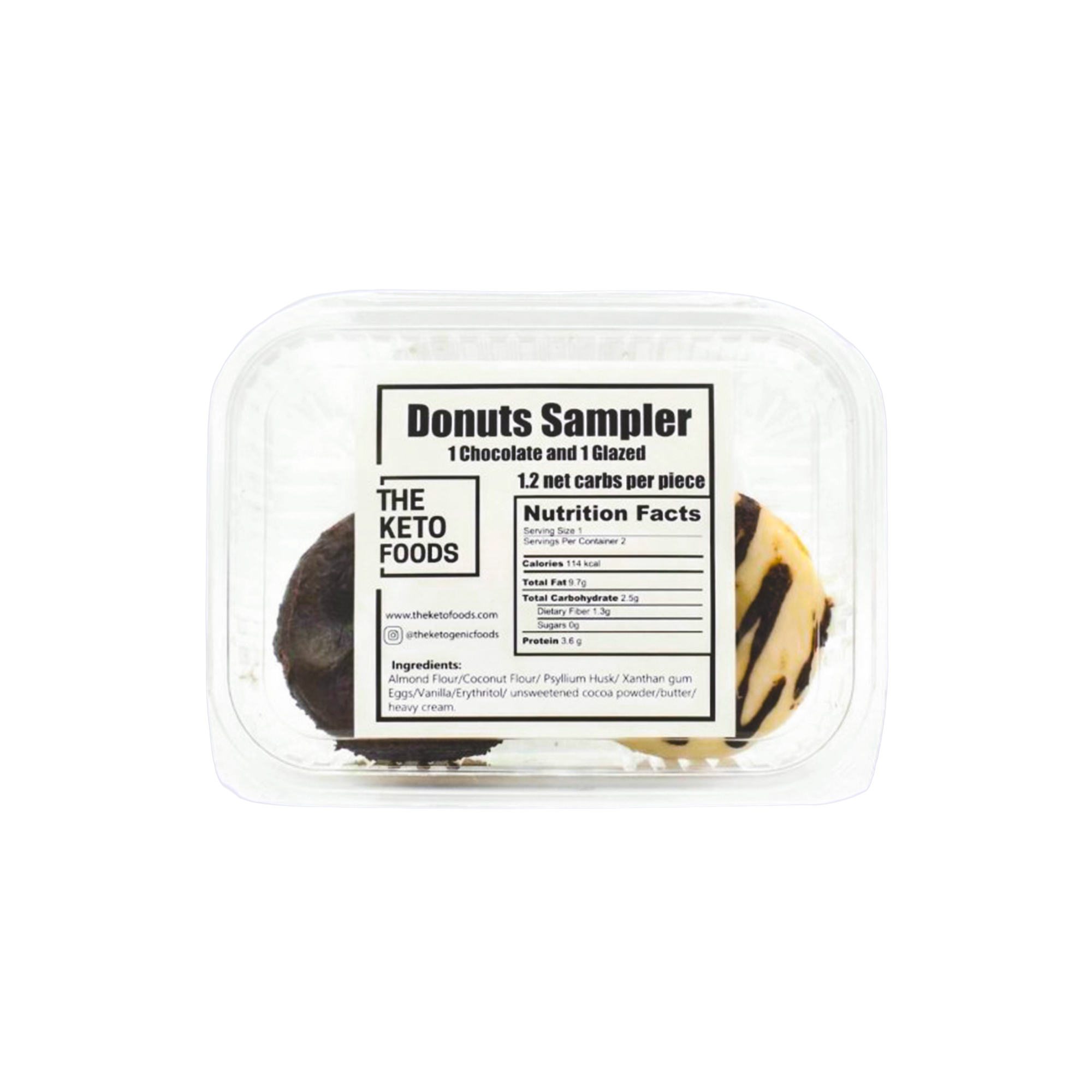 The Keto Foods Keto Donuts Sampler 2pcs