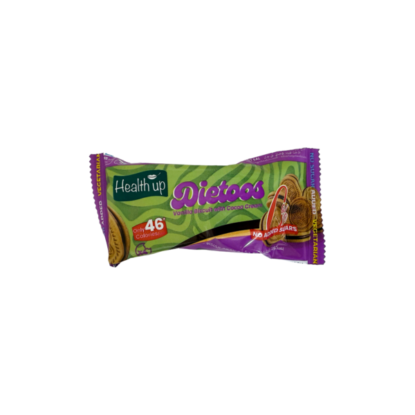 Health Up Fit 0% Added Sugar Vanilla Biscuit With Cocoa Cream 44g