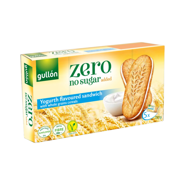 Gullon 0% Added Sugar Yogurt Flavored Sandwich 5x44g