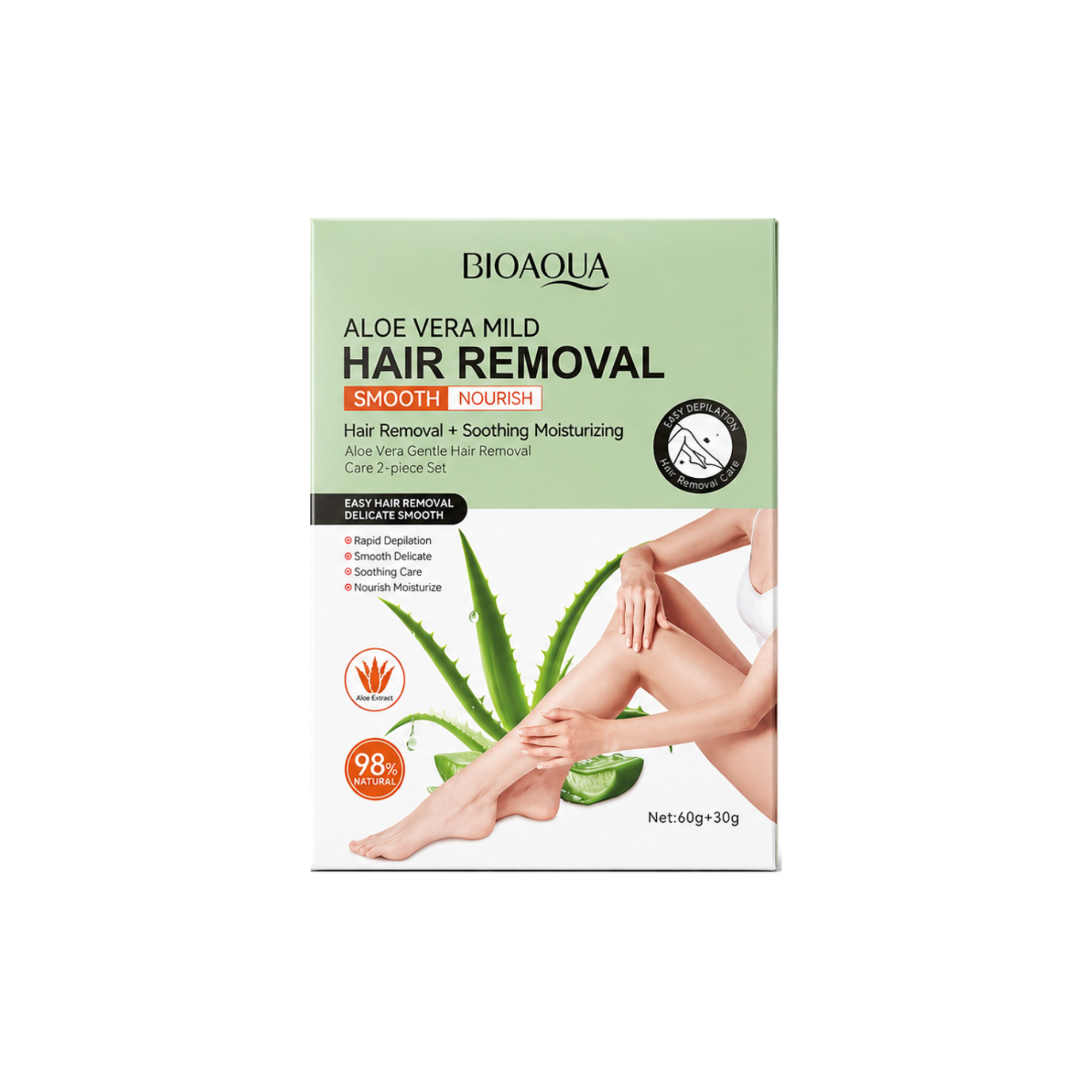 Bioaqua Aloe Vera Gentle Hair Removal 2pcs Set